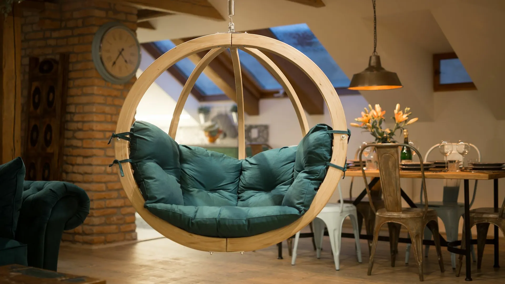 Apartment Gigantic Boho Chic 3 Bedroom 3 Bathroom Loft With Hanging Chair Prague